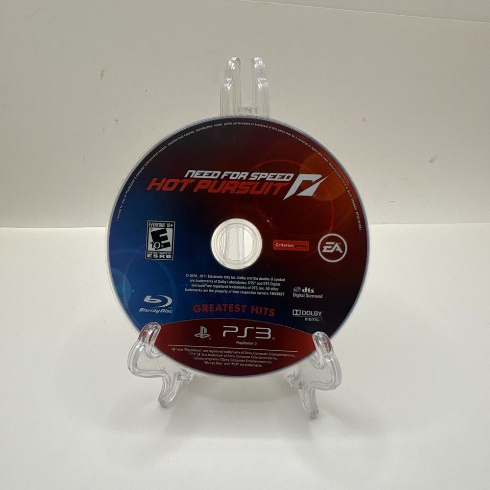 Need For Speed Hot Pursuit (Sony PlayStation 3, Greatest Hits) Disc Only